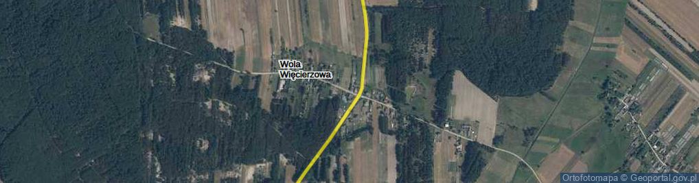 Zdjęcie satelitarne Wola Więcierzowa ul.